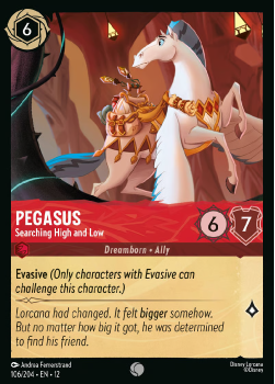 Pegasus - Searching High and Low (FOIL) single card from Disney Lorcana