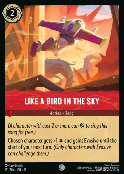 Like A Bird In the Sky (FOIL) single card from Disney Lorcana