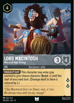 Lord Macintosh - Wiry and High-Strung (FOIL) single card from Disney Lorcana