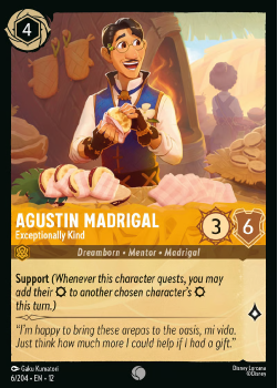 Agustin Madrigal - Exceptionally Kind (FOIL) single card from Disney Lorcana