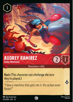 Audrey Ramirez - Gutsy Mechanic (FOIL) single card from Disney Lorcana