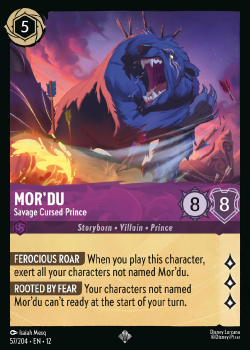 Mor'du - Savage Cursed Prince (FOIL) single card from Disney Lorcana