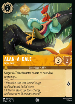 Alan-a-Dale - Loyal Bard single card from Disney Lorcana