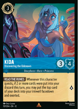 Kida - Discovering the Unknown (FOIL) single card from Disney Lorcana