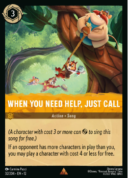 When You Need Help, Just Call single card from Disney Lorcana