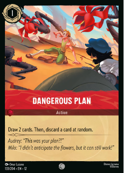 Dangerous Plan (FOIL) single card from Disney Lorcana