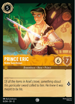 Prince Eric - Noble Swordsman (FOIL) single card from Disney Lorcana