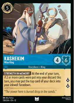 Kashekim - Wise King (FOIL) single card from Disney Lorcana