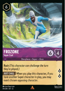 Frozone - Super Cool (FOIL) single card from Disney Lorcana