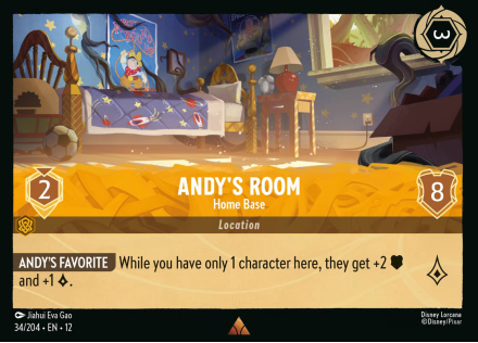 Andy's Room - Home Base single card from Disney Lorcana