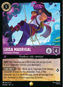 Luisa Madrigal - Confident Climber single card from Disney Lorcana