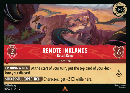 Remote Inklands - Desert Ruins (FOIL) single card from Disney Lorcana
