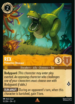 Rex - Protective Dinosaur single card from Disney Lorcana