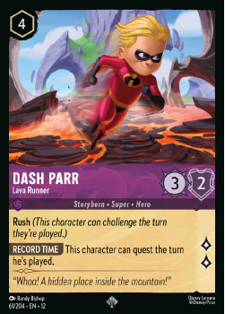 Dash Parr - Lava Runner single card from Disney Lorcana