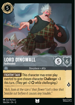 Lord Dingwall - Bullheaded single card from Disney Lorcana