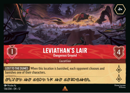 Leviathan's Lair - Dangerous Ground single card from Disney Lorcana