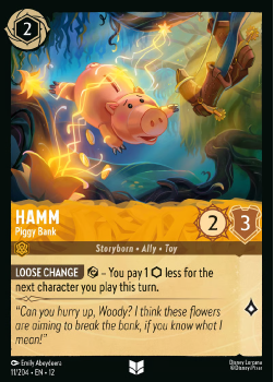 Hamm - Piggy Bank single card from Disney Lorcana