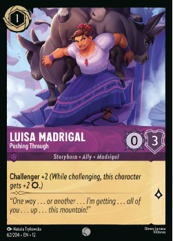 Luisa Madrigal - Pushing Through (FOIL) single card from Disney Lorcana