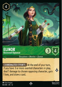 Elinor - Renowned Diplomat single card from Disney Lorcana
