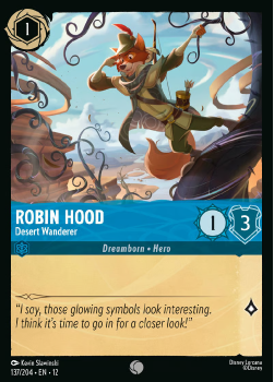Robin Hood - Desert Wanderer (FOIL) single card from Disney Lorcana