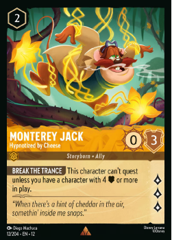 Monterey Jack - Hypnotized by Cheese single card from Disney Lorcana