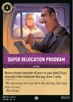 Super Relocation Program (FOIL) single card from Disney Lorcana