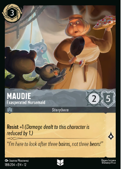 Maudie - Exasperated Nursemaid (FOIL) single card from Disney Lorcana