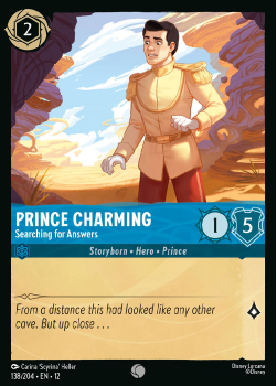 Prince Charming - Searching for Answers (FOIL) single card from Disney Lorcana