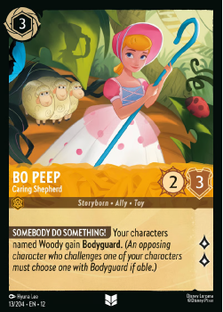 Bo Peep - Caring Shepherd single card from Disney Lorcana