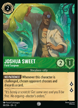 Joshua Sweet - Field Surgeon (FOIL) single card from Disney Lorcana