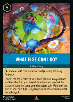 What Else Can I Do? single card from Disney Lorcana