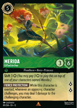 Merida - Gifted Archer single card from Disney Lorcana