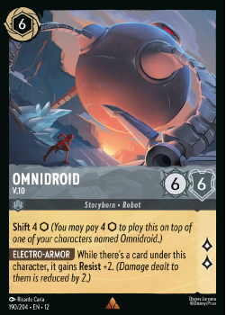 Omnidroid - V.10 single card from Disney Lorcana