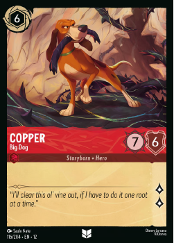 Copper - Big Dog single card from Disney Lorcana