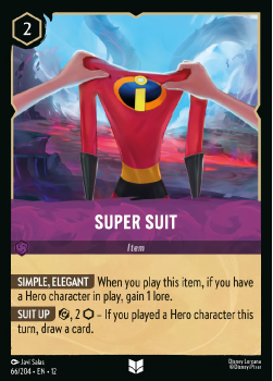 Super Suit (FOIL) single card from Disney Lorcana