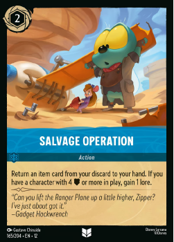Salvage Operation single card from Disney Lorcana