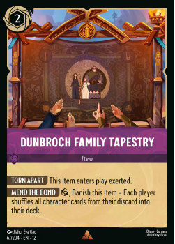 DunBroch Family Tapestry single card from Disney Lorcana