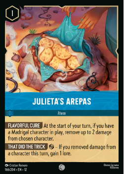 Julieta's Arepas (FOIL) single card from Disney Lorcana
