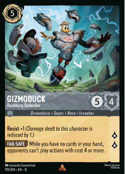 Gizmoduck - Duckburg Defender single card from Disney Lorcana