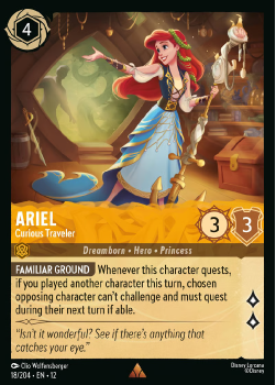 Ariel - Curious Traveler single card from Disney Lorcana