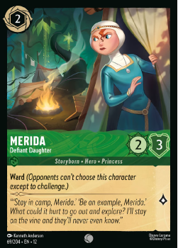 Merida - Defiant Daughter single card from Disney Lorcana