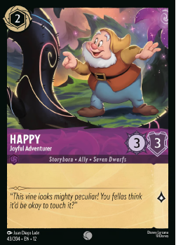 Happy - Joyful Adventurer (FOIL) single card from Disney Lorcana