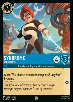 Syndrome - Evil Inventor single card from Disney Lorcana