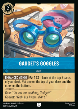 Gadget's Goggles single card from Disney Lorcana