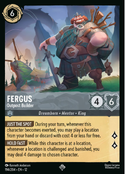 Fergus - Outpost Builder single card from Disney Lorcana