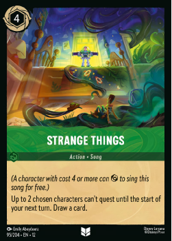 Strange Things single card from Disney Lorcana