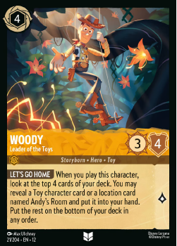 Woody - Leader of the Toys single card from Disney Lorcana