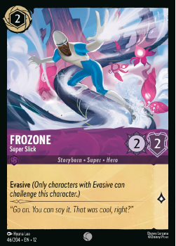 Frozone - Super Slick single card from Disney Lorcana