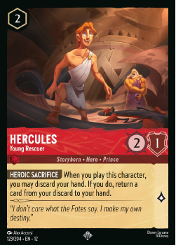 Hercules - Young Rescuer (FOIL) single card from Disney Lorcana
