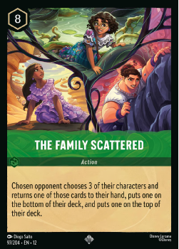The Family Scattered single card from Disney Lorcana